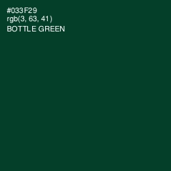#033F29 - Bottle Green Color Image